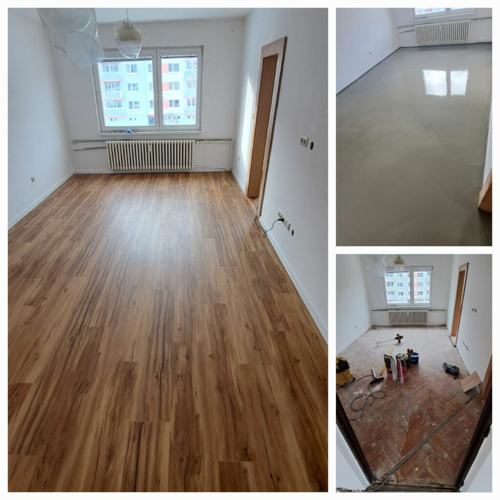 pokladka laminat vinyl